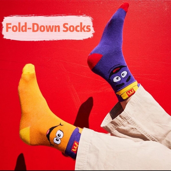 McDonald's Accessories - Australia EXCLUSIVE McDonald's McHappy Grimace McNugget Adult Sock Set NWT